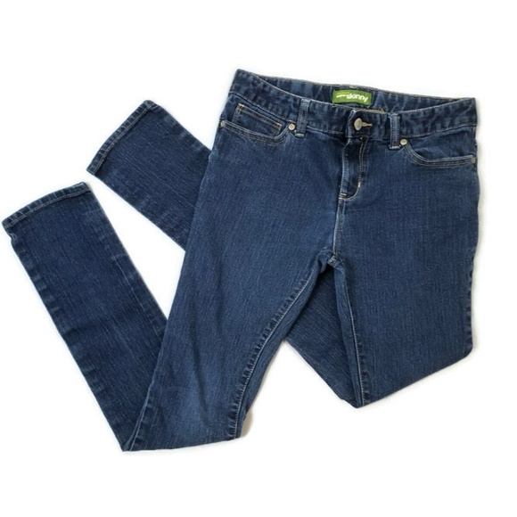 Old Navy Dark Wash Super Skinny Stretch Denim Jeans Girls Size 14 Regular - Picture 8 of 9